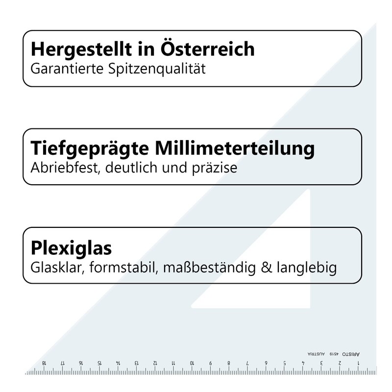 Aristo AR4530 Set Square 45°