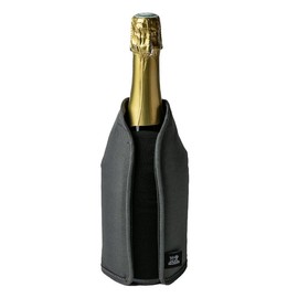 PEUGEOT - Gift Set Bubbles - Frizz Grey Cooling Cuff + Line Carbon Champagne Stopper - Perfectly Chilled in 20 Minutes - Airtight Sealing & Storing Open Bottles Made Easy