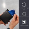 GARZINI Men's Leather Wallet with RFID Protection, Large Wallet with