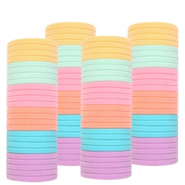 100pcs/set Hair Ties Pastel Rainbow Colors No-slip Grip Hair Accessories for Women and Girl All Hair Types