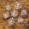 EZUO Butterfly and Plum Blossom Liquid Core DND Dice Set