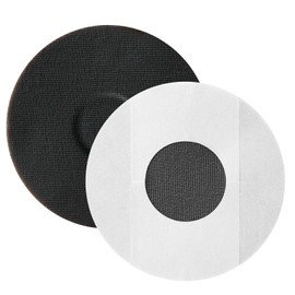 Leng Ke Adhesive Patches for Libre 1/2, 20 Pack Libre 1/2 Sensor Covers Waterproof, Strong Adhesive Tape for 10-14 Day Long Stay, Pre-Cut Back Pack with No Glue in The Center (Black)