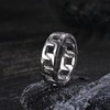 Sanfenly 5 PCS Silver Rings for Men Mens Silver Ring