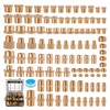 106PCS Brass Pipe Fittings Assortment Kit NPT Extension Adapter,Reducer Bushing,Hex