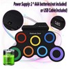 Electric Drum Set Portable Drum Pad Kit 7 Pads with