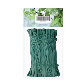 POYEE 8" 20cm Garden Twist Ties Plastic Garden Plant Support Cable Cord Ties (100, Green)