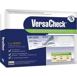 VersaCheck Security Business Check Refills: Form #1000 Business Voucher - Green - Classic - 250 Sheets