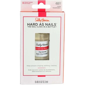 Sally Hansen Hard As Nails Strengthener Clear 0.45 Ounce (13.3ml) (2 Pack)