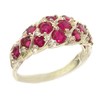 925 Sterling Silver Natural Ruby Womens Promise Ring - Size