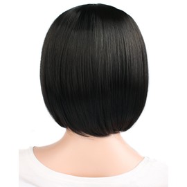 MapofBeauty Currently natural short straight wigs straight fringe wigs black women