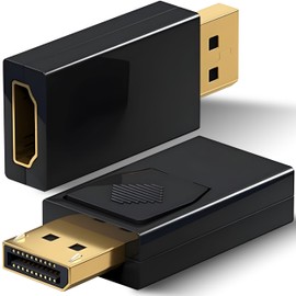 Retoo Displayport to HDMI Adapter, 1080P DP Computer to HDMI Monitor Converter, DP to HDMI Adapter with High Quality Gold Contacts, Plug and Play, Supports Full HD 60Hz