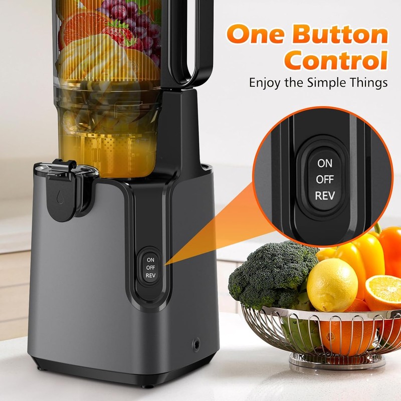 Juicer Machines with 5.8" Large Feed Chute, Cold Press Juicer