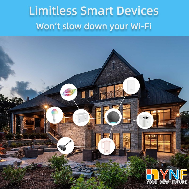 YNF Mini Smart Plug, Super Easy Setup with One Voice