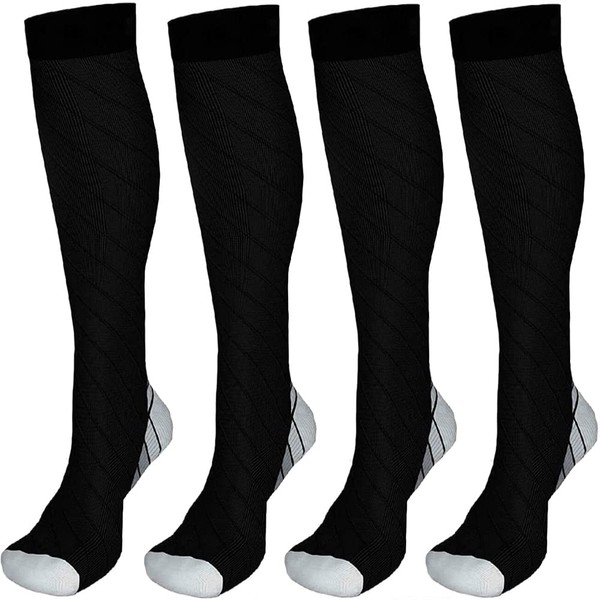 Dress Cici Graduated Compression Socks Improve Circulation for Sports, Running,