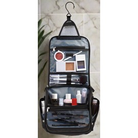 Kansas State Toiletry Bag or K-State Shaving Kit for Men - HANGABLE Overnight Travel Bag