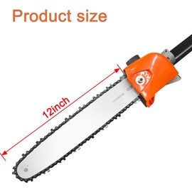 Kerlista Replacement Pole saw Attachment compatible with Weed Eater Snapper dewalt Craftsman Ryobi John Deere Worx Troy-Bilt and Homelite multi-tool Hus 28LD Power head Black