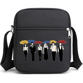 Alikpop TV Show Merchandise Friends Crossbody Shoulder Bag for Women Men Handbag with Adjustable Strap, Cell Phone Pouch, Small Crossbody Bag (Black)
