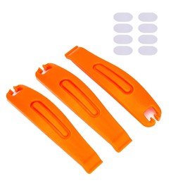 ZTTO Bicycle Tire Levers and TPU Tire Patch,3 Pack High Toughness Strength Nylon Bike Tire Levers and 8 Piece TPU Tire Patch for Tire Remove and Tire Repair