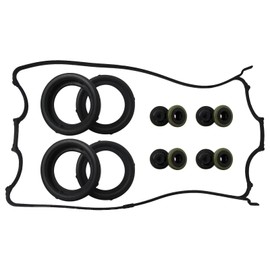 H22A4 Valve Cover Gasket Set with Spark Plug Tube Seals and Grommets Compatible for 1997-2001 Honda Prelude Base Coupe 2-Door