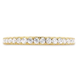 SAVEARTH DIAMONDS 1/4 cttw Round Lab Created Moissanite Diamond Half Eternity Wedding Stackable Band Ring for Women 14k Yellow Gold Over Sterling Silver (0.25 Cttw) Ring Size-8.5