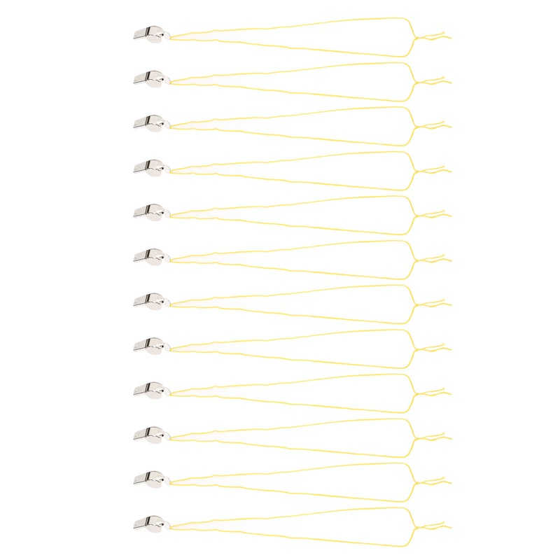 24pcs Stainless Steel Sports Whistles with Lanyard Loud Crisp Sound