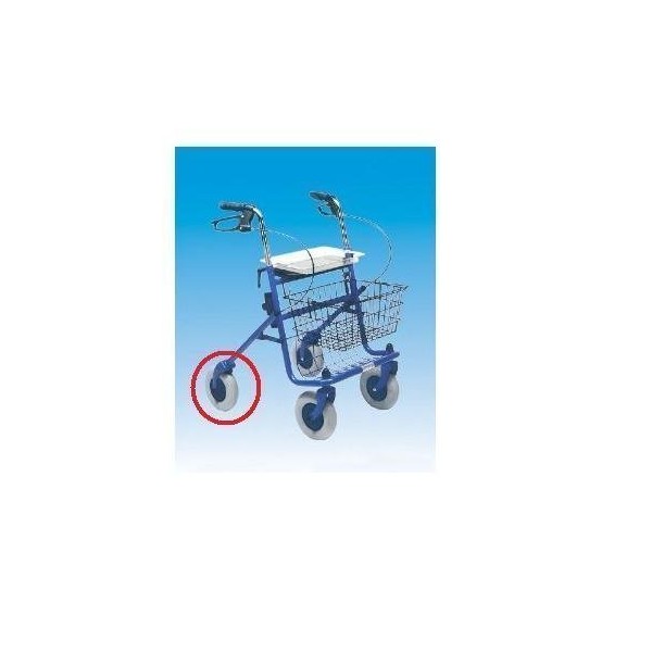 Pack of 2 PU replacement wheels for walkers or walkers