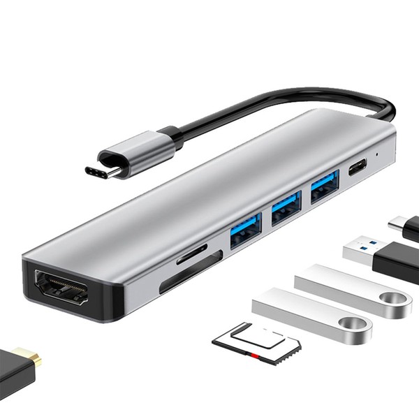 USB C Hub HDMI: 7 in 1 USB C Docking