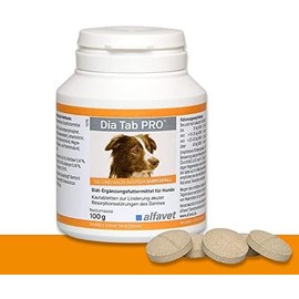 Alfavet Dia Tab PRO, dietary supplement for dogs and cats, chewable tablet, prebiotic probiotic, 100 g can of approx. 50 tablets