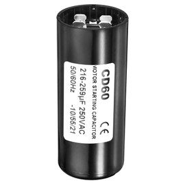 PATIKIL Motor Start Capacitor, 216-259uF/Mfd 250VAC 50/60Hz CD60 Run Capacitor Motor Starting Capacitor for Electric Motor Starts Running