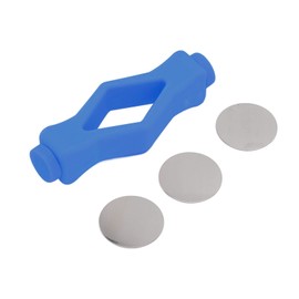Uadme Front Loading Washing Door Support Washing Machine Door Holder Adjustable Flexible Washing Door Post Dryer Door Support Mouth Shape Strong Magnet Washing Machine Door Stopper (Blue)