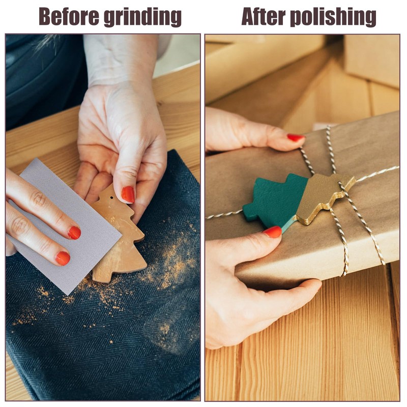 SOLUSTRE 500-600 Grit Sanding Sponge 20pcs Sanding Sponge Polishing Pads