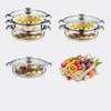 Yamde 2 Piece Stainless Steel Stack and Steam Pot Set