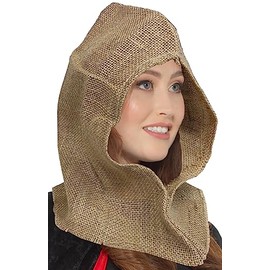 Burlap Cowl Costume Accessory