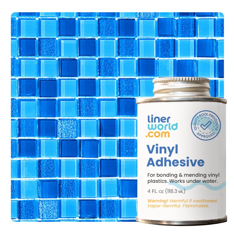 Swimming Pool Liner Patch Repair Kit with Extra Large 2'x2'