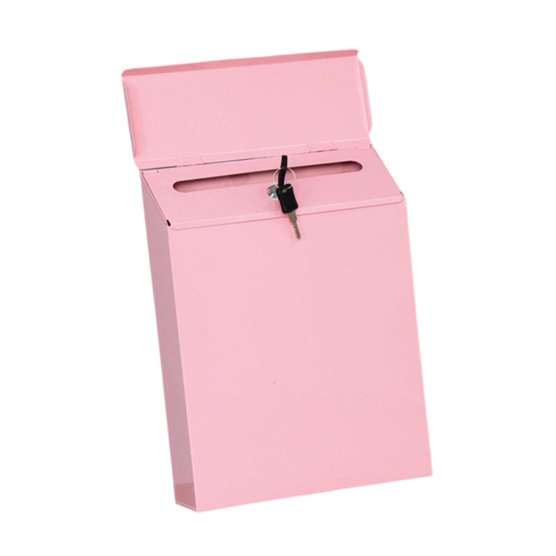 Generic Retro Post Box Wall Mounted Mailbox with Lock and