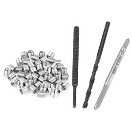 50pcs Thread Repair Installation Kit, Hand Tool Kits, Integrated Tool Kits, Stainless Steel Helicoil Type M3 x 2D