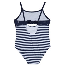 Nautica - Bañador de una Pieza para niña, Color Block Navy, 4