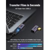 V VCOM 90 Degree USB C Right Angle Adapter, 240W