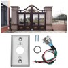 YINETTECH Waterproof Door Bell Lighting Pressure Button Switch with LED