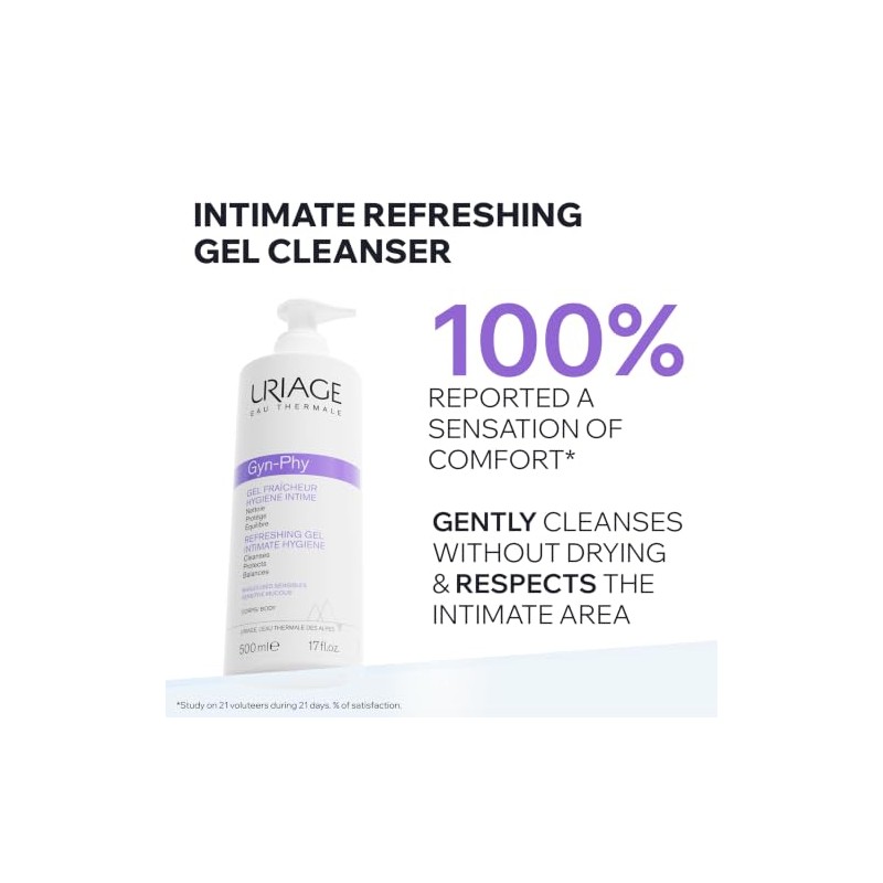 URIAGE Gyn Phy refrescante gel íntimo 17 onzas líquidas