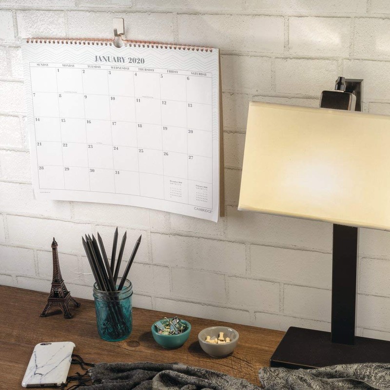 Planificador semanal y mensual Cambridge 2020, Mint, Wall Calendar