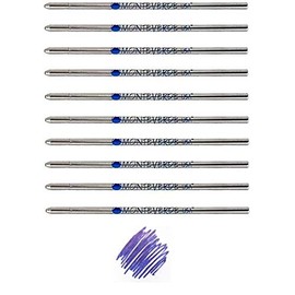 Monteverde D1 Ballpoint Refill to Fit Mini and Multi Functional Pens, Medium Point, Soft Roll, 10 Per Pack (Bulk Packed) (Dark Blue)
