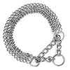Nobby Chains Choker, Three Rows, 65 cm/2 mm, Chrome