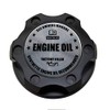VMS RACING BLACK OIL CAP with SILVER ENGINE OIL NOTICE