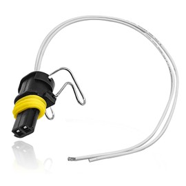 SYudwen 2 Wire Pigtail Connector Turbo VGT Solenoid & IPR Pigtail valve, Fuel Injector Connector Wiring Harness Compatible with Chevy Duramax 6.6L & Fd 7.3L 6.0L