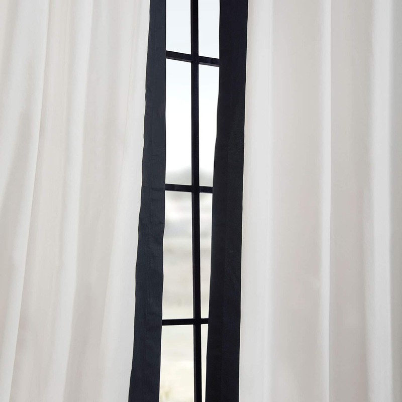 HPD Half Price Drapes Grommet Printed Cotton Curtains for Living