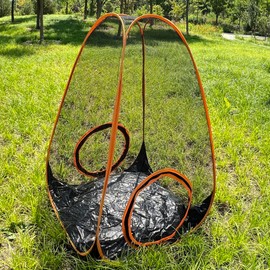 Outdoor Indoor Cat Tent Playpen Pyramid Shape, Easy Assembly Pop-Up Pet Toy, Portable Foldable Soft Enclosure for Kitty Puppy Rabbit Small Animals, Collapsible Expandable Pen for Customizable Mazes