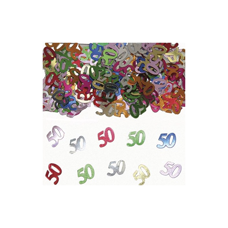 Folat - Table Confetti Number, Number 50, multicoloured