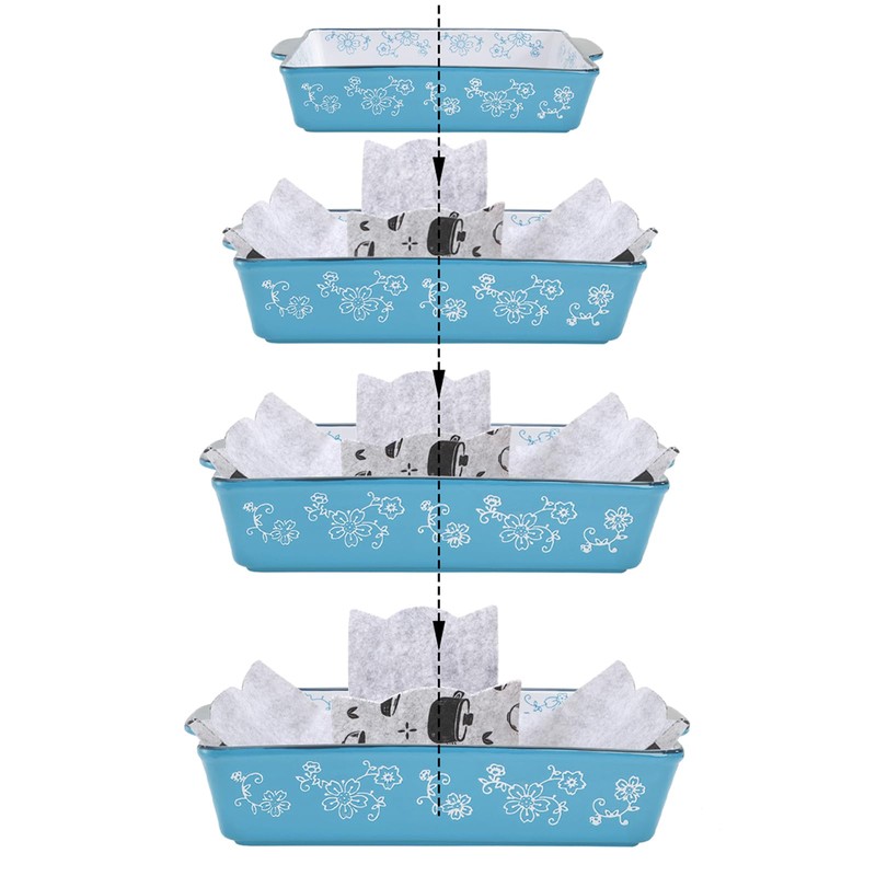 Cedilis Set of 18 Bakeware Scratch Protectors, Thick Felt Cookware