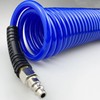Darnassus Polyurethane Recoil Air Hose, 1/4" Inner Diameter,10 Feet Blue
